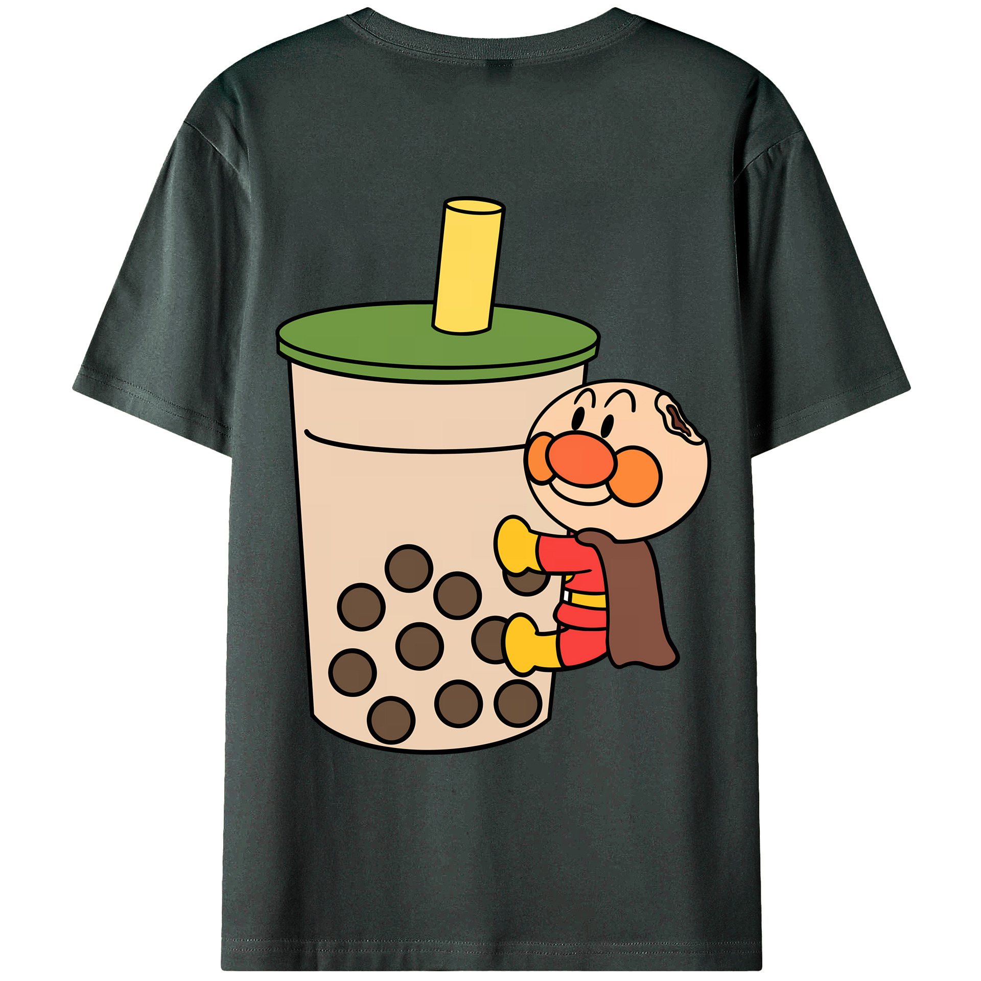 （画像用） アンパンマン Anpanman 綿100％ メンズ半袖Tシャツ（バックプリント） 通気性